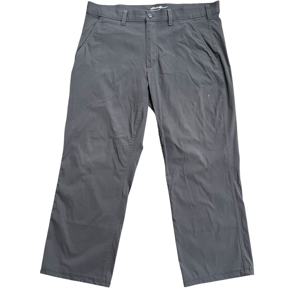 Eddie Bauer Mens Gray Pants 38x34‎ Outdoor Lightweight Travel Casual Trousers
